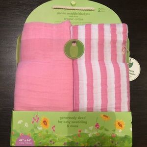 Green Sprouts Muslin Swaddle Blankets (2-pack)